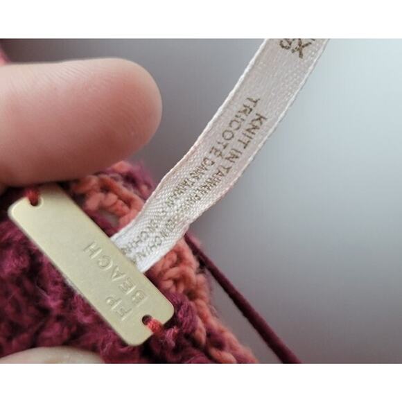 Free People Sz. XS Sweater Striped Cardigan Lightweight Big Button Pockets Long - Picture 4 of 16